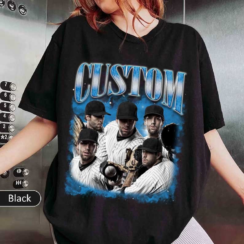 Custom Bootleg Rap Tee, Baseball shirt, Custom Photo Vintage T Shirts